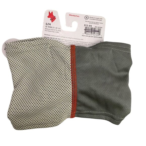Reddy Dog Gaiter Neck Cooling Evaporates Water S/M 13”-19” Grey - Picture 4 of 7